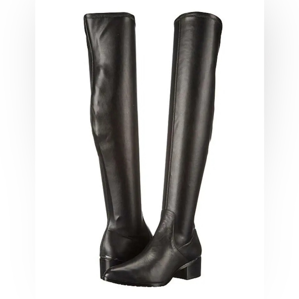 LEATHER OVER THE KNEE BOOTS 7 - 7.5